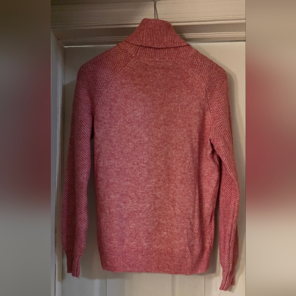 LOFT Pink Turtleneck Sweater - Picture 3 of 4